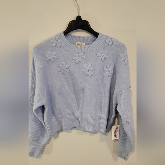 Jessica Simpson Blue long sleeve sweater NWT - Picture 2 of 7